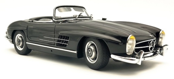 M293 Mercedes-Benz 300 SL, W198, Roadster open, black 1:18